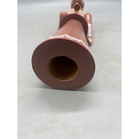 vintage wood figurine queen moveable arms signed 2002 jewelry crown 12" READ - Picture 6 of 7